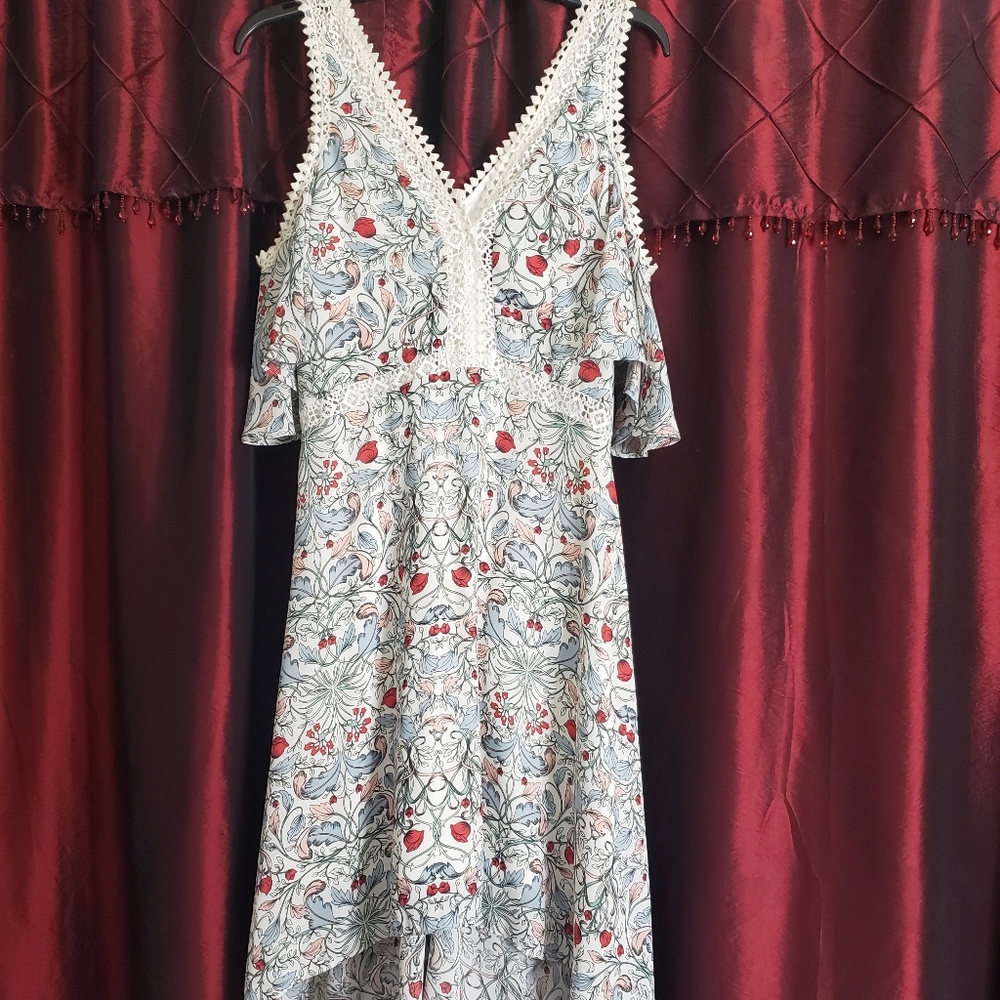 Disney Beauty and the Beast Cold Shoulder High-low Dress